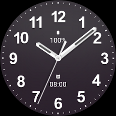 Casual Dark Gray Watch Face