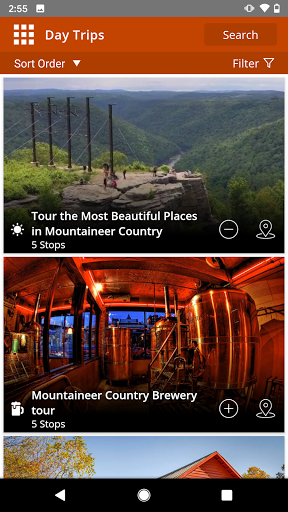 Screenshot of Visit Mountaineer Country