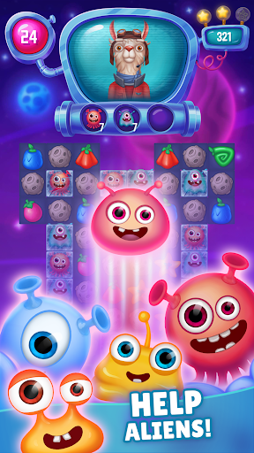 Space Matchers Match 3 Games Screen 2
