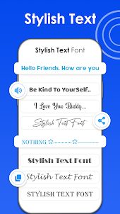 Stylish Text : Cool Fonts Art