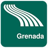 Grenada Map offline icon