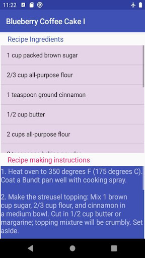 cook coffee cake Screen 3