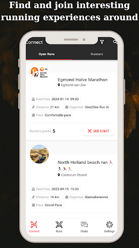 Android application One2One.Run screenshort