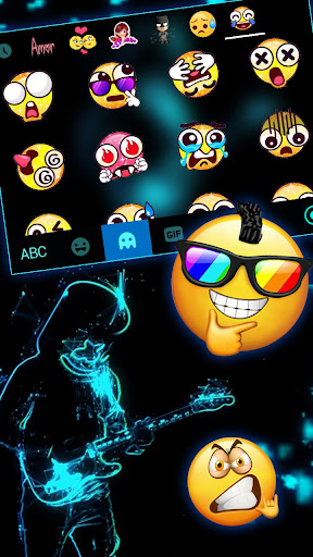 Neon DJ Music Keyboard Backgro Screen 3