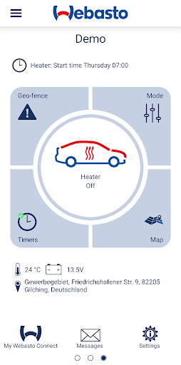 Android application ThermoConnect screenshort