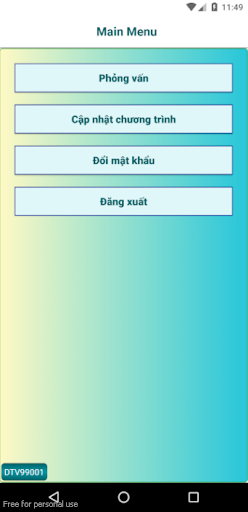 Điều tra biến động dân số Screen 3