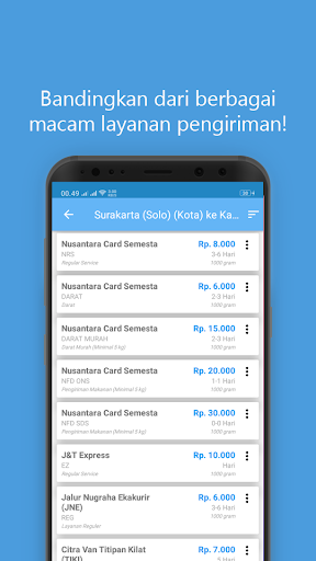 Cek Ongkir Semua Kurir Screen 2