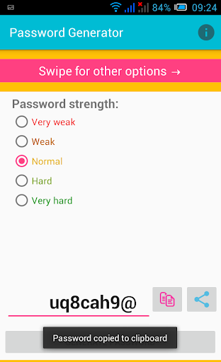 Password Generator Screen 3