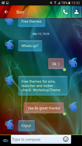 Smoke Fire Theme GO SMS Pro Screen 2