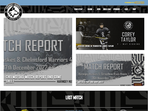 Haringey Huskies App Screen 3
