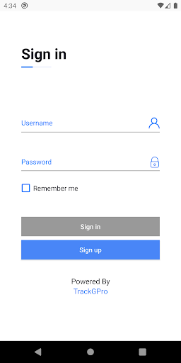 Android application TrackGPro screenshort