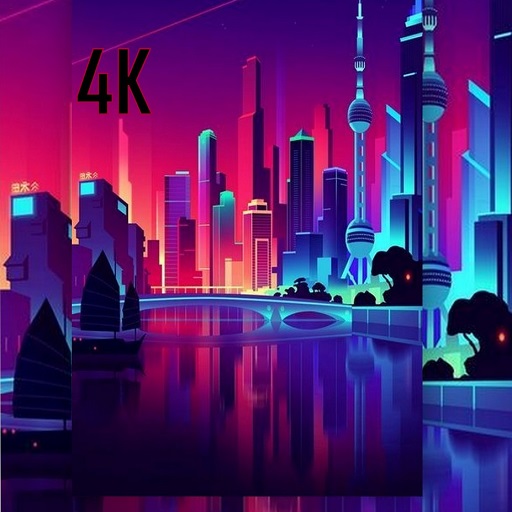 4K City Night Wallpapers,HD logo