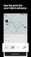screenshot of Uber KZ — order taxis