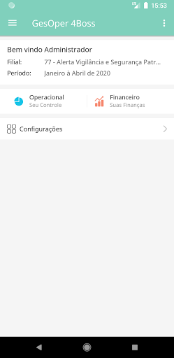 Android application GesOper 4Boss screenshort