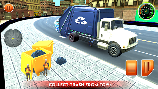 City Garbage Truck Driving Sim