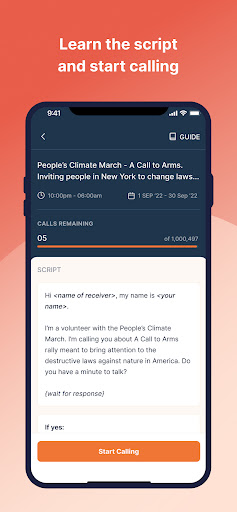 Screenshot of CallHub