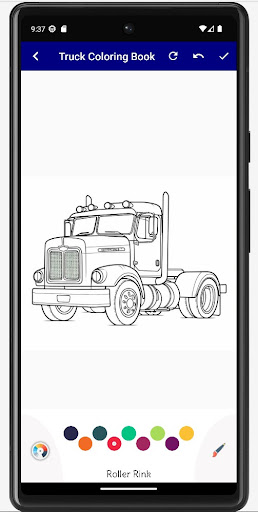 Truck Coloring Book Screen 2
