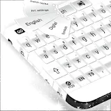 Glossy White Keyboard Theme icon