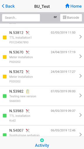 Telemetry Fitter’s App Screen 2