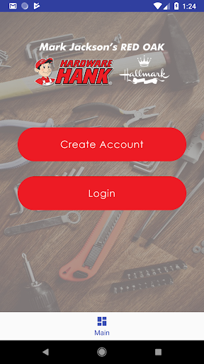 Android application Red Oak Hardware Hank screenshort
