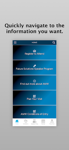 Android application Australian Manufacturing Week screenshort