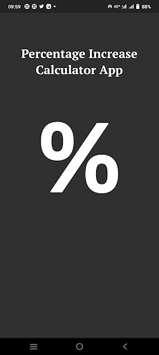 Android application Percentage Increase Calculator screenshort