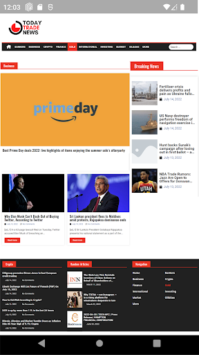 Today Trade News Screen 2