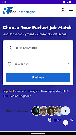 Android application Roh Jobs screenshort