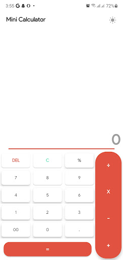 Android application Mini Calculator screenshort