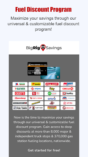 Big Rig Savings Screen 2
