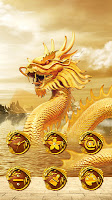 Golden dragon launcher theme &wallpaper