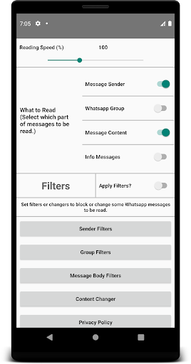 Notification Reader Screen 2
