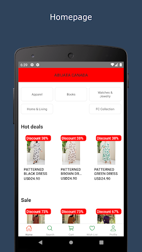Android application Abijata Canada screenshort