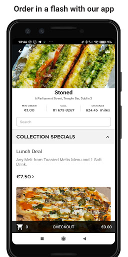 Android application Stoned Pizza screenshort