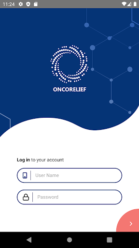 Android application ONCORELIEF Mobile App screenshort
