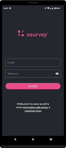 Android application osurvey screenshort