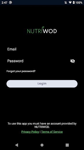 NUTRIWOD Screen 2