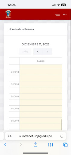 Android application Intranet UNJBG screenshort