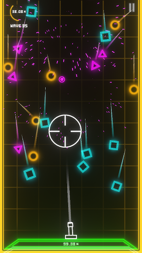 Android application Cyberpunk Turret: NEON Rush screenshort