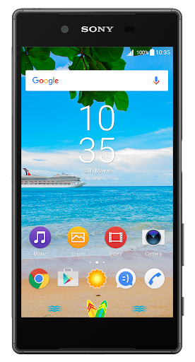 Android application Summer Time Xperia™ Theme screenshort