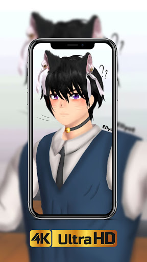 Sakura school boy wallpaper