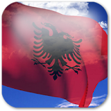 3D Albania Flag icon