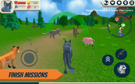 Wolf Simulator: Wild Animals 3D 🕹️ Jogue no CrazyGames