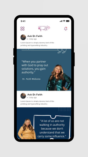 Android application ASKDOCTORFAITH screenshort