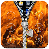 Fire Zipper Lock icon