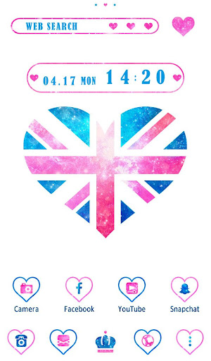 Android application Union Jack Heart +HOME screenshort