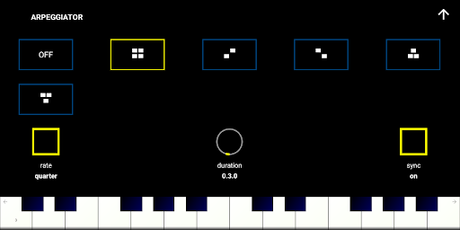 MIDI App ( trial version ) Screen 2