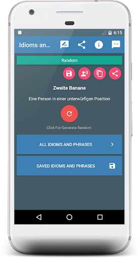 Android application German Idioms and Phrases screenshort