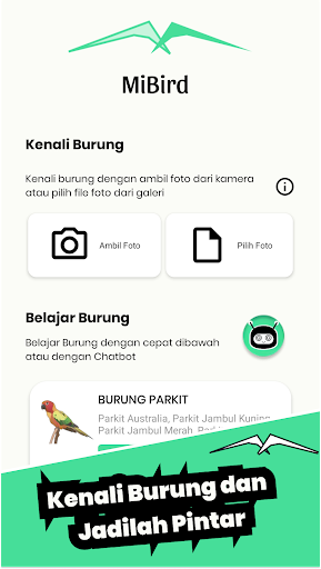 Android application MiBird screenshort