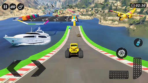 Android application Monster Truck Stunt Game screenshort